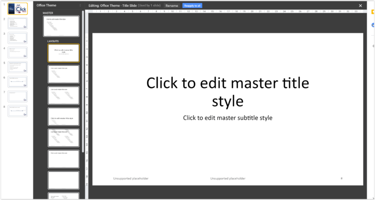 Google Slides Master Slides