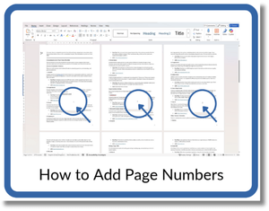 Add Page Numbers in Word Link