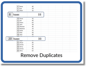 Remove Duplicates in Excel Link