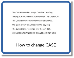 Change case in LibreOffice Writer Image