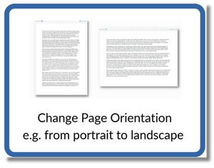 Change the orientation of a document image