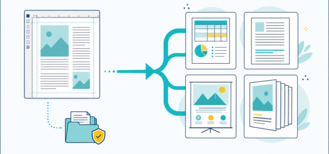 Microsoft Publisher Is Retiring: What Are the Best Alternatives? Microsoft Publisher document branching into modern alternatives for worksheets, documents, presentations and booklets.